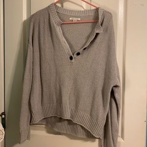 Long sleeve sweater crop